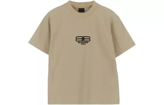 Детская футболка Balenciaga, бежевый