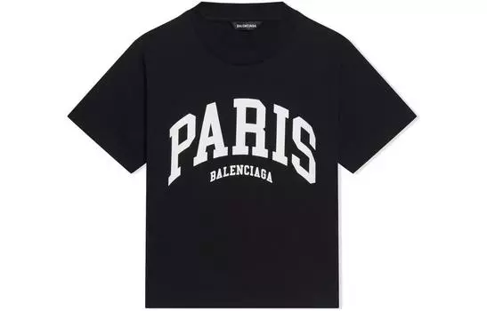 Футболка детская Balenciaga Paris, черный