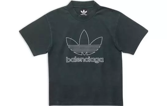 Детская футболка Balenciaga, темно-зеленый