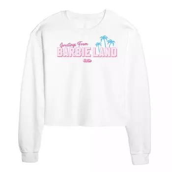 Детская футболка Barbie The Movie Greetings Barbie Land с графическим рисунком Licensed Character, белый