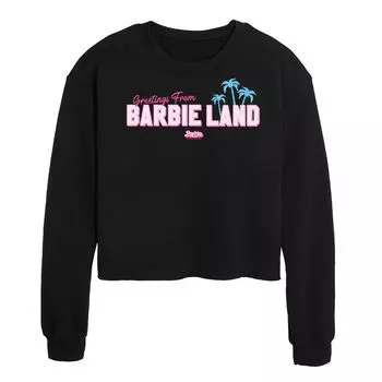 Детская футболка Barbie The Movie Greetings Barbie Land с графическим рисунком Licensed Character, черный