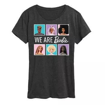 Детская футболка Barbie We Are All Barbie с рисунком Licensed Character, цвет Charcoal