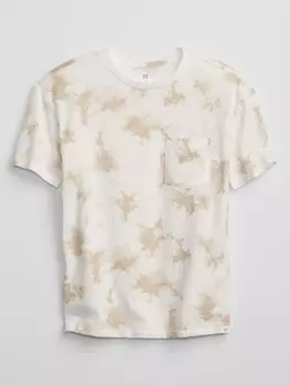 Детская футболка батик Gap, бежевый