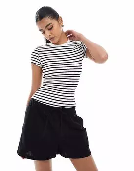 Детская футболка Bershka в синюю и белую полоску