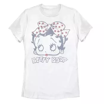 Детская футболка Betty Boop Head со звездами и бантом с графическим рисунком Licensed Character