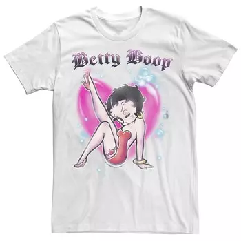 Детская футболка Betty Boop Hearts с рисунком аэрографа Licensed Character, белый