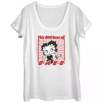 Детская футболка Betty Boop Sassy Mom с овальным вырезом и рисунком Licensed Character