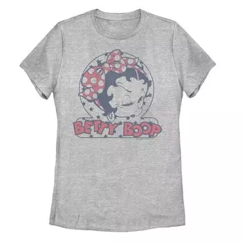 Детская футболка Betty Boop Winking в горошек с бантом и графическим рисунком Licensed Character