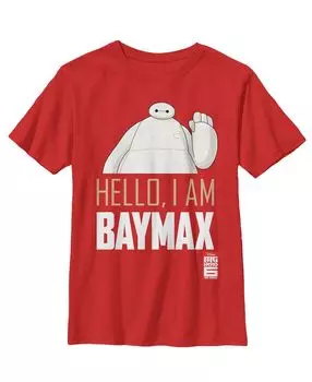 Детская футболка Big Hero 6 для мальчиков «Hello I Am Baymax Friend» Disney Pixar
