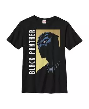 Детская футболка Black Panther с жестоким выражением лица для мальчиков Marvel