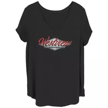 Детская футболка больших размеров Marvel Westview «Дом: там, где ты это делаешь» Licensed Character, черный