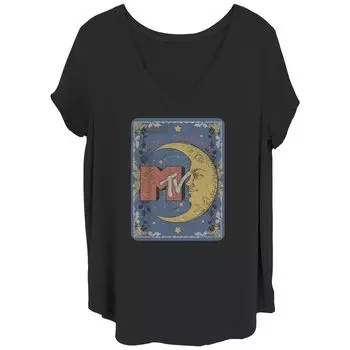 Детская футболка больших размеров MTV Tarot Card с v-образным вырезом и графическим рисунком Licensed Character
