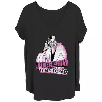 Детская футболка больших размеров с идеально жалким рисунком Disney Villains Cruella de Vil Junior Disney