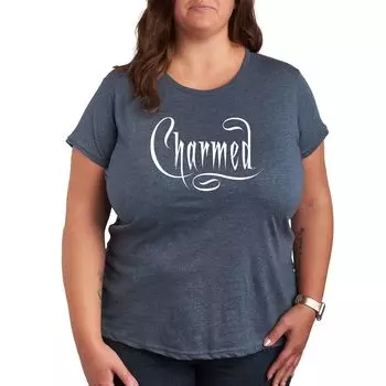 Детская футболка больших размеров с логотипом Charmed Licensed Character, светло-синий