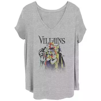 Детская футболка больших размеров с рисунком Sinister Group Disney Villains Junior Disney