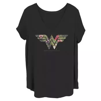 Детская футболка больших размеров с тропическим логотипом DC Comics Wonder Woman Licensed Character
