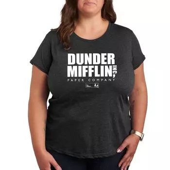 Детская футболка больших размеров The Office с логотипом Dunder Mifflin Licensed Character