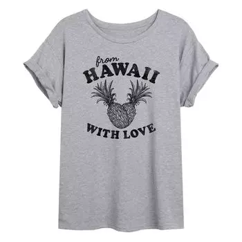 Детская футболка большого размера с рисунком From Hawaii With Love Licensed Character