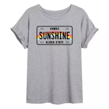 Детская футболка большого размера с рисунком Hawaii Sunshine State Licensed Character