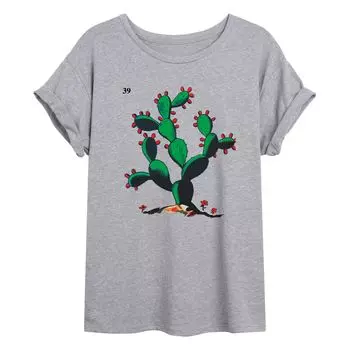 Детская футболка большого размера с рисунком Loteria El Nopal Punkly Pear Cactus Licensed Character