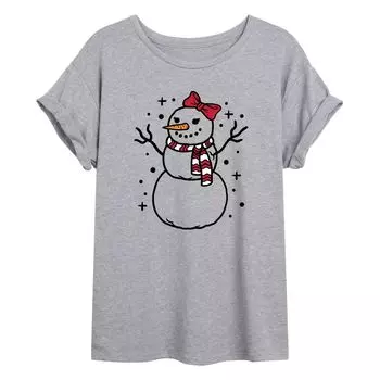Детская футболка большого размера с рисунком Snow Woman Licensed Character