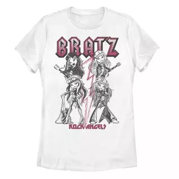 Детская футболка Bratz Rock Angelz с графическим рисунком и портретом Licensed Character