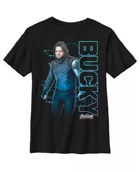 Детская футболка Bucky Tech Мстители: Война бесконечности для мальчика Marvel, черный