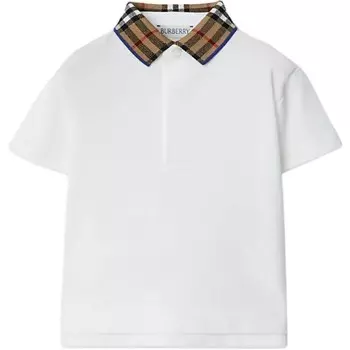 Детская футболка Burberry, белый