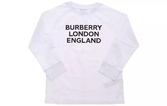 Детская футболка Burberry, белый