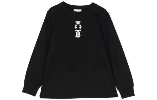 Детская футболка Burberry, цвет Black