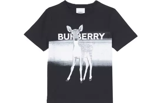 Детская футболка Burberry, цвет Black