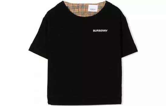 Детская футболка Burberry, цвет Black
