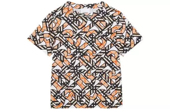 Детская футболка Burberry, цвет Brown