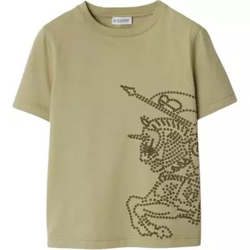 Детская футболка Burberry, цвет Orion rice