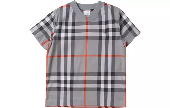 Детская футболка Burberry, серый