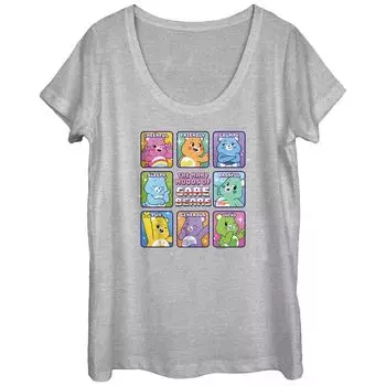 Детская футболка Care Bears Feelings с овальным вырезом и графическим рисунком Licensed Character