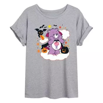 Детская футболка Care Bears с цветочным рисунком на Хэллоуин Licensed Character, серый