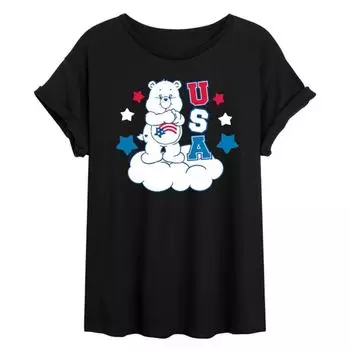 Детская футболка Care Bears USA оверсайз Licensed Character, черный