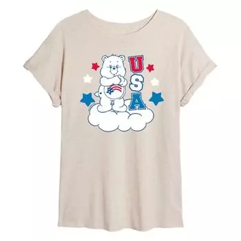 Детская футболка Care Bears USA оверсайз Licensed Character, бежевый