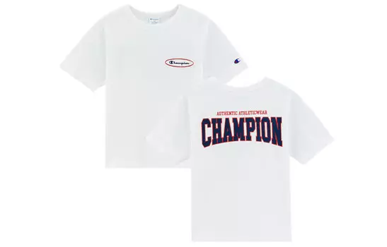 Детская футболка Champion, серый/синий