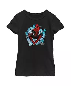 Детская футболка Человек-паук: нет пути домой, плету паутину Marvel, черный