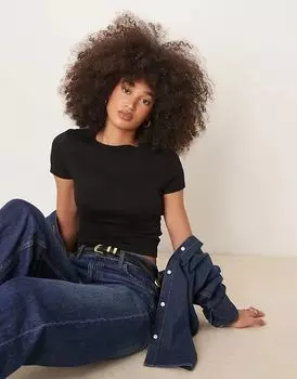 Детская футболка черного цвета New Look