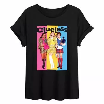 Детская футболка Clueless с цветными блоками и струящимся рисунком Licensed Character