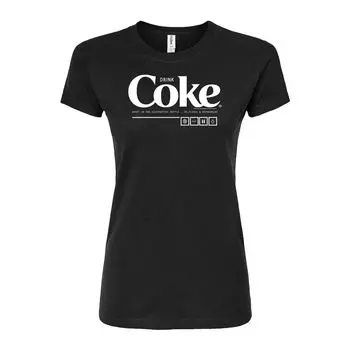 Детская футболка Coca-Cola Drink Coke с рисунком Coke Licensed Character, черный
