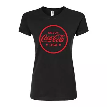 Детская футболка Coca-Cola USA с рисунком Coke Licensed Character, черный