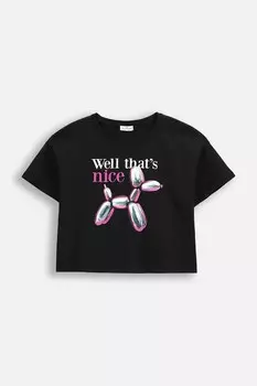 Детская футболка Coccodrillo, черный