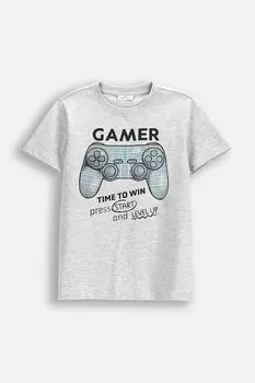 Детская футболка Coccodrillo, серый