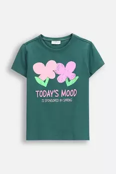 Детская футболка Coccodrillo, зеленый