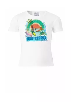Детская футболка DC-Batman&Robin-Surf Riders LOGOSHIRT, цвет Almost White