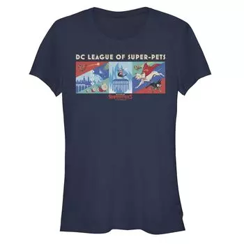 Детская футболка DC Comics Super Pets "DC League Of Super Pets" со вставками Licensed Character